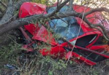 4 heridos al despistarse un auto en la ruta 16 en El Galpón