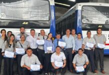 Entregaron certificados a choferes e inspectores de la empresa Ale Hnos