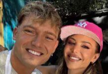 Evangelina Anderson impactó con una microbikini blanca: el intercambio con Ian Lucas entre rumores de romance