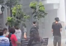 Principio de incendio en un local de la peatonal Alberdi