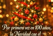 Por primera vez en 100 años la Navidad cae un 25/12/25