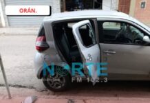 Rompieron la ventanilla de un auto en Orán y se llevaron casi $15 millones de pesos, computadora y cheques.