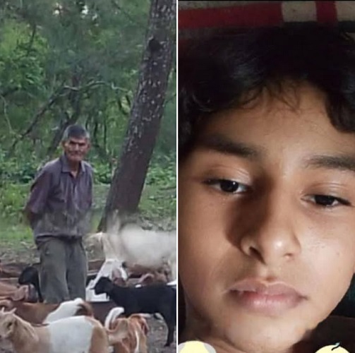 abuelo y nieto extraviados