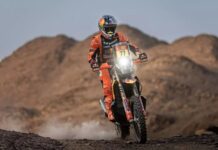 Dakar 2026: Benavides hace el hattrick en la Etapa 8 y es líder con autoridad