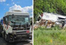 Una mujer murió en un choque entre un camión y un utilitario en la ruta 34