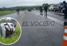 Murió una mujer en un choque frontal entre una camioneta y un auto en la ruta 34 en Lumbreras