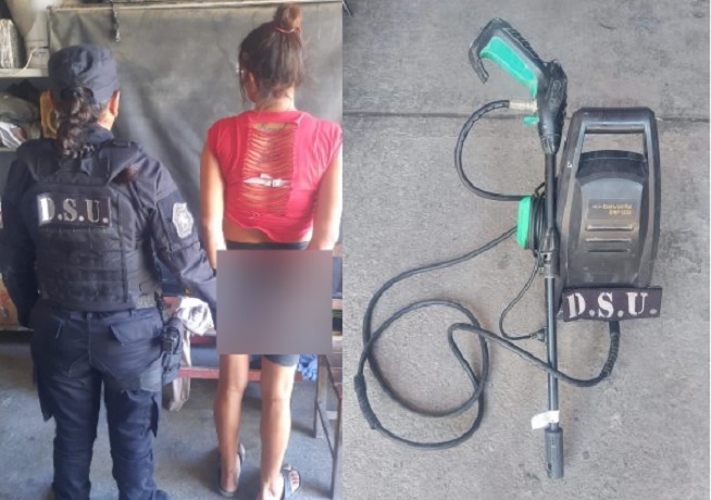 detenida con hidrolavadora