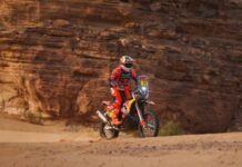 El salteño Luciano Benavides ganó la quinta etapa del Rally Dakar en la categoría motos