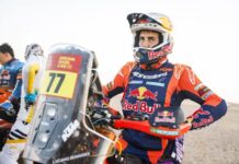 Motos: Luciano Benavides tuvo una floja etapa y perdió el liderazgo en el Rally Dakar
