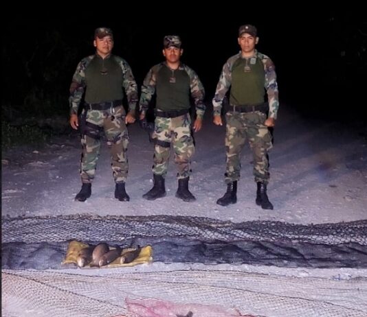Sancionan a una mujer por pesca ilegal con redes en el Rio Carabajal en Rosario de Lerma