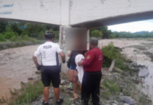 La Policía rescato a personas sorprendidas por la crecida de los ríos en Vaqueros y La Caldera