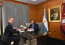 Diego Santilli visitó Salta y consiguió el apoyo de Gustavo Sáenz para la reforma laboral de Milei