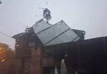 La tormenta y las fuertes ráfagas de viento vientos provocaron graves destrozos en El Quebrachal