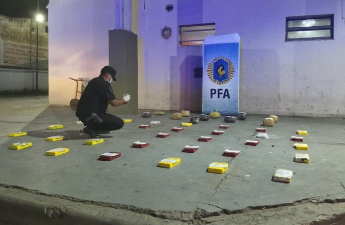 35 kilos de cocaina