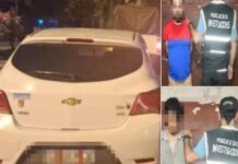 Dos delincuentes robaron un auto en Ceferino y los detuvieron en el B° Bancario