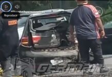 Violento choque en el peaje de Cabeza de Buey deja un herido de gravedad