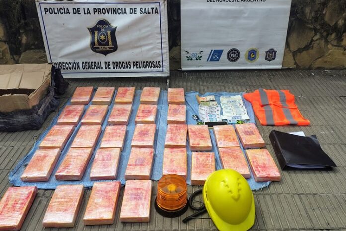 32 kilos de cocaina