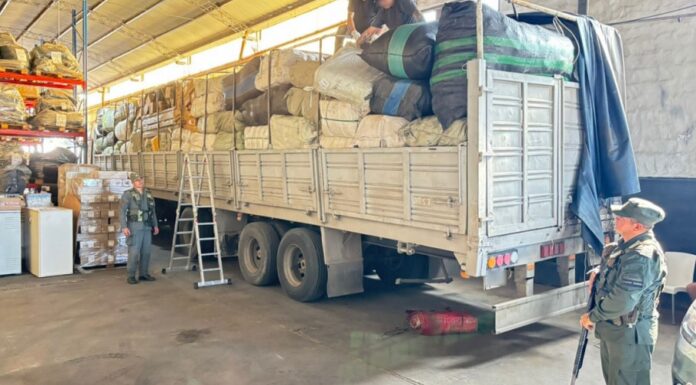 camion con contrabando de Orán