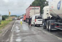Chocaron dos camiones en la ruta 34 en Rosario de la Frontera