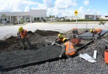 Con la construcción de una ciclovía comenzó la 2da etapa del Plan Vial Zona Sur