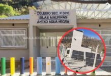 ¡Telefono para Fiore! Un colegio nuevo, sin luz, sin agua y sin comedor: La dura realidad del secundario Agua Negra