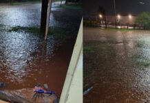 La tormenta en Las Lajitas anegó viviendas y calles