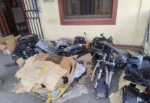 Mandan de Buenos Aires a Salvador Mazza 9 encomiendas con moto partes