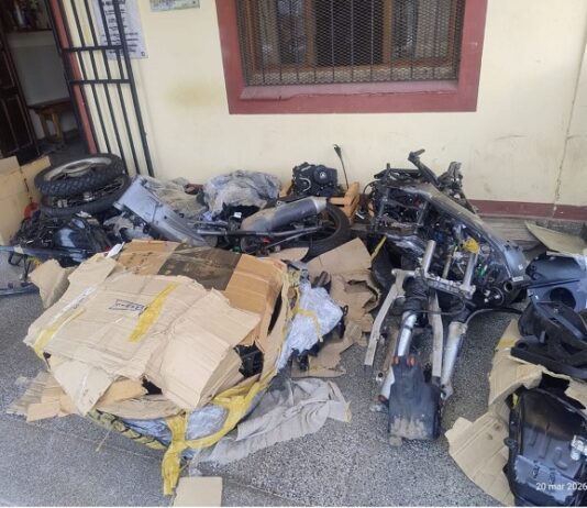 Mandan de Buenos Aires a Salvador Mazza 9 encomiendas con moto partes