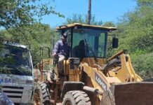 La Municipalidad de R° de la Frontera y Vialidad mejoran el camino a Obando