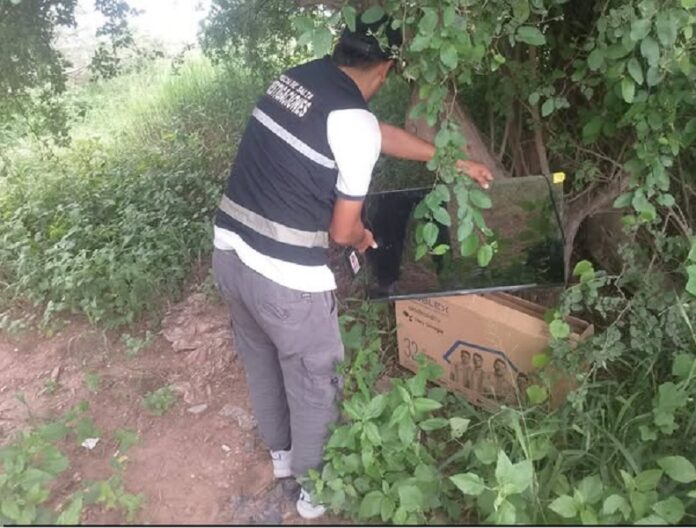 tv robado a una iglesia
