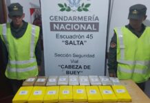En 5 horas y en 2 procedimientos secuestran 18 kilos de cocaína en el peaje Cabeza de Buey