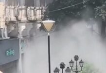 Bomberos sofocaron un principio de incendio en un restaurante en la peatonal Florida, pegado al super VEA