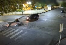 Conductora alcoholizada y motociclista herida en siniestro vial en Mitre y Rivadavia