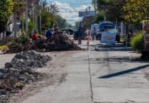 Avanzan obras de bacheo y preparativos para una nueva pavimentación en Rosario de la Frontera