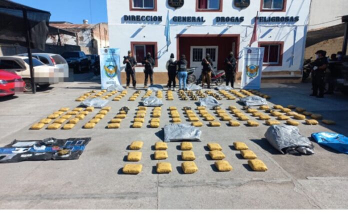 250 kilos de marihuana
