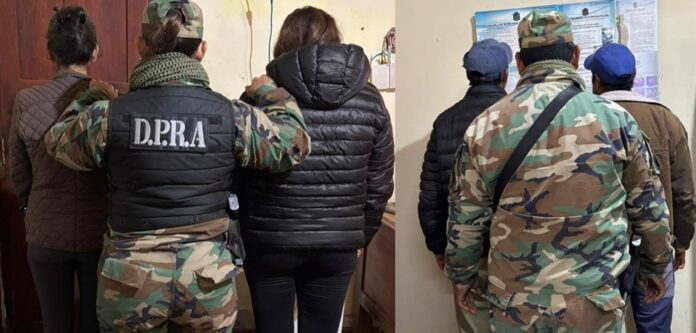 4 detenidos por robar vacas