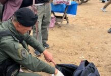 Detienen en Aguas Blancas a un hombre que intentaba ingresar al país con más de cinco kilos de cocaína