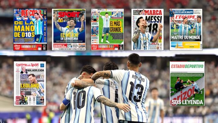 Messi y los diarios del mundo