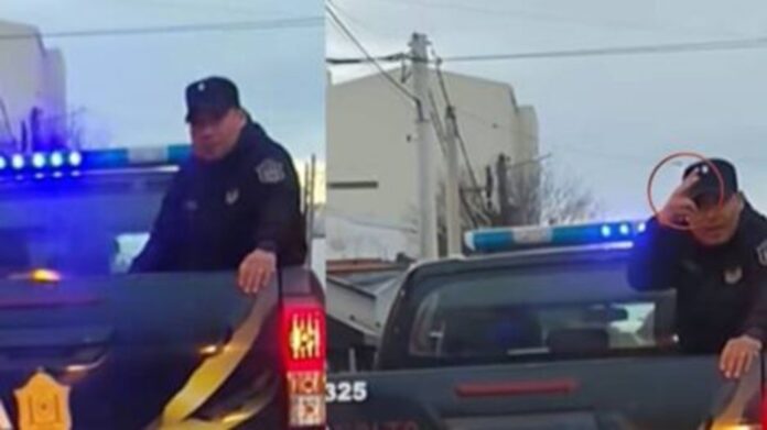 Policia agrede a un detenido