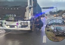 Investigan un choque en Ruta 28: buscan identificar al conductor de un vehículo que abandonó el lugar