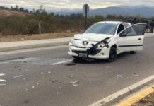 Choque en cadena por caballos sueltos en Grand Bourg: dos personas fueron asistidas
