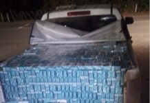 Tucumanos sorprendidos en Talapampa con 36.000 paquetes de cigarrillos contrabandeados