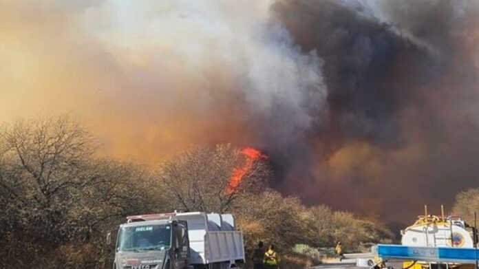 incendio cafayate ruta 68