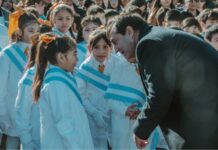 Más de un centenar de alumnos prometieron lealtad a la Bandera en Rosario de la Frontera