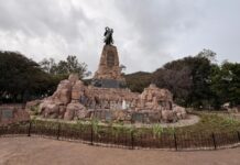 El Monumento a Güemes se pone a punto y apelan al cuidado de los vecinos