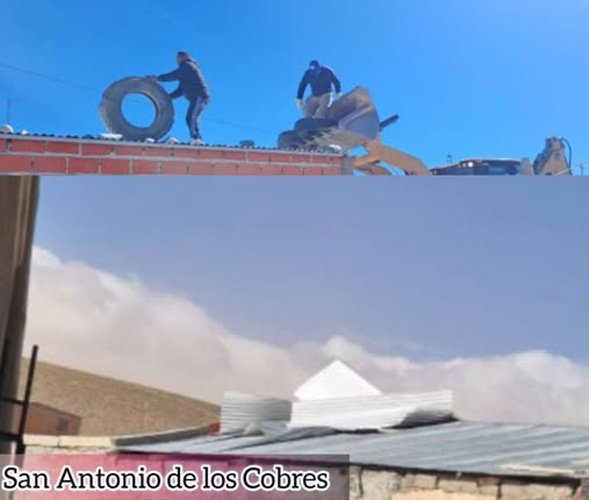 san antonio de los cobres daños por el viento