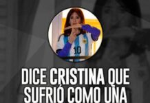 Cristina sufrió como una condenada viendo el partido