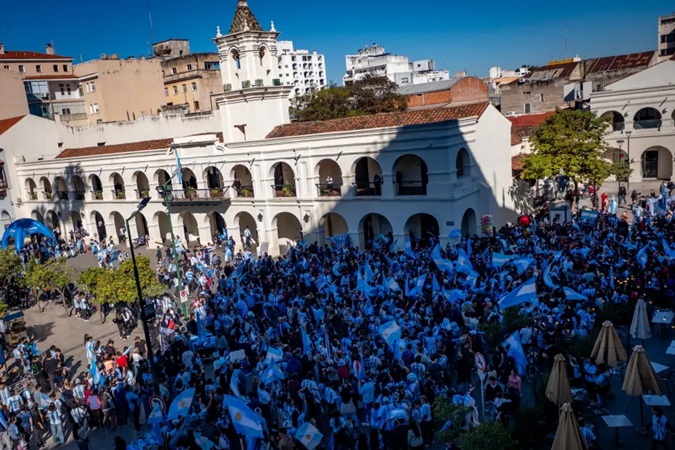 festejos en salta por la seleccion