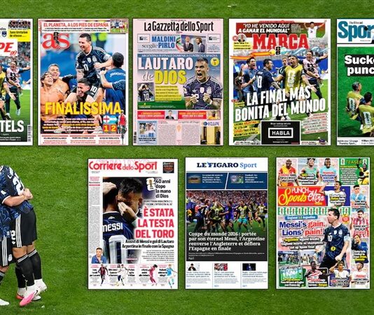 “Los inmortales, “La cabeza de Dios” y “Messi contra el mundo”: las portadas de los principales diarios del planeta