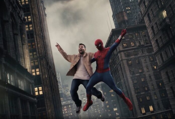 messi hombre araña